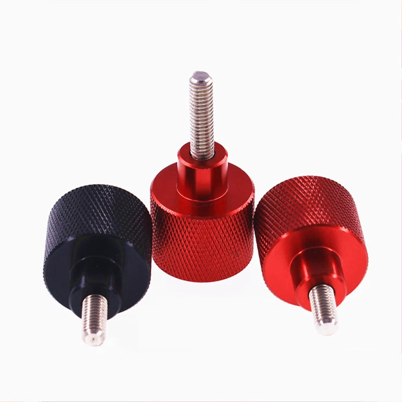 M8 Aluminum Alloy Knurled Thumb Screws Stainless Steel Hand Grip 10mm-100mm
