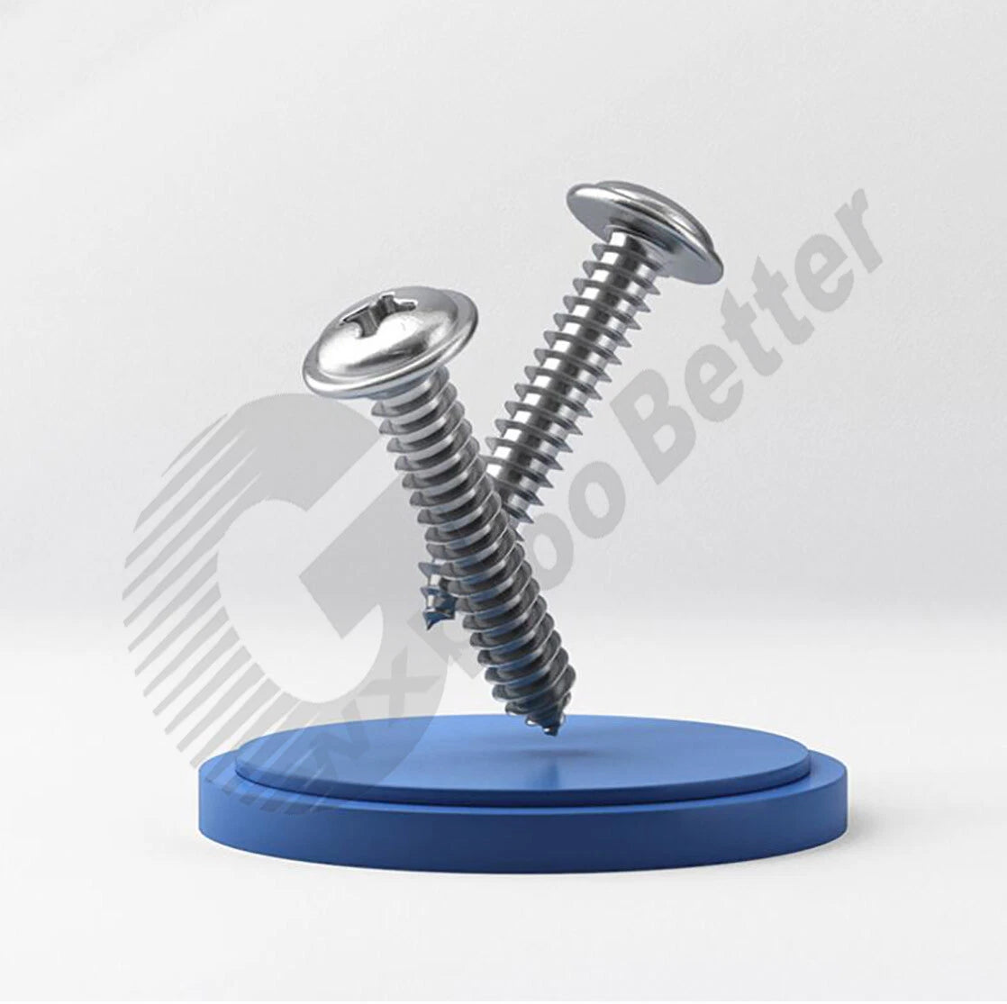 M1.2 M1.4 M1.7 M2 M2.3 M2.6 M3 M4 M5 Pan Head Self‑Tapping Screws with Washer – A2 304 Stainless Steel