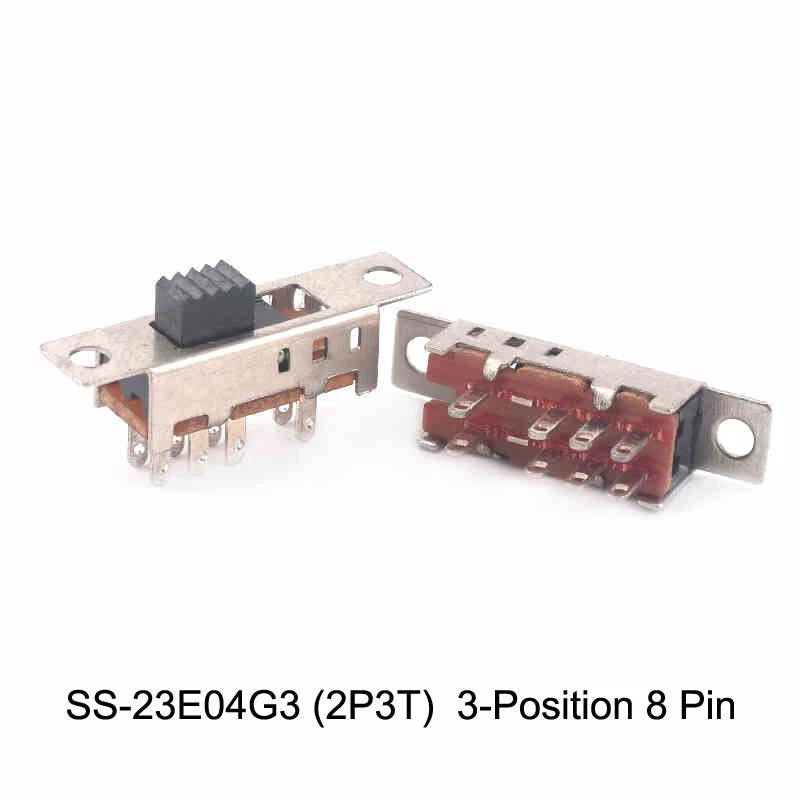 Miniature Slide Switch — 2P2T / 2P3T, 2 & 3 Position, SS/SK Series (G1.5–G6)
