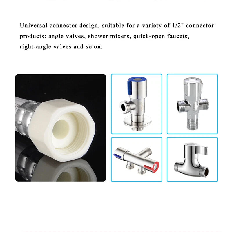 1" & 2" Washing Machine Water Inlet Hose – PVC Extension Pipe Connector, 0.6M–5M