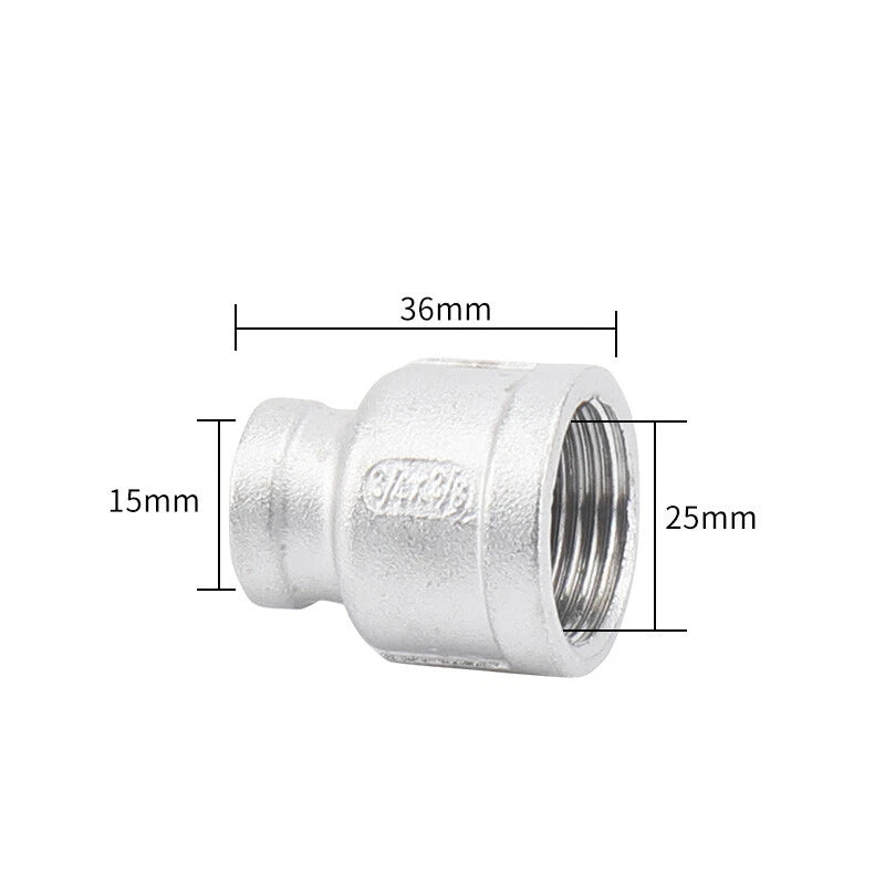 BSP Stainless Steel Reducing Bush — Female Thread Pipe Fitting