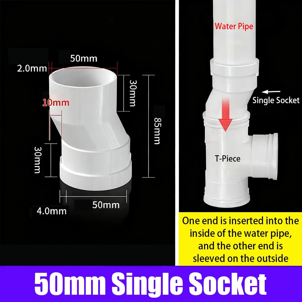 PVC Equal Offset Connectors Adapter Metric Plumbing Fittings For Water Pipe
