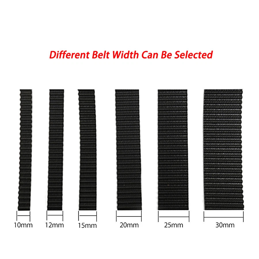 HTD 5M Timing Belt 20mm Wide Closed Loop — 175mm to 3770mm | Rubber Drive Belt for CNC, 3D Printer & Pulley Systems