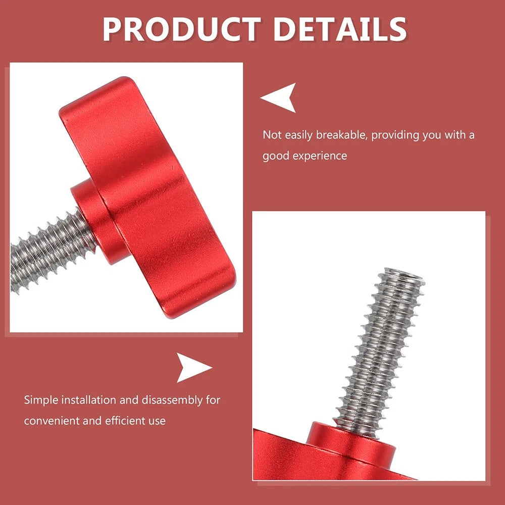 2pcs Thumb Screw Knobs M5 M6 M8 x 6mm-100mm T- Screws With Tee Wing Knob Head