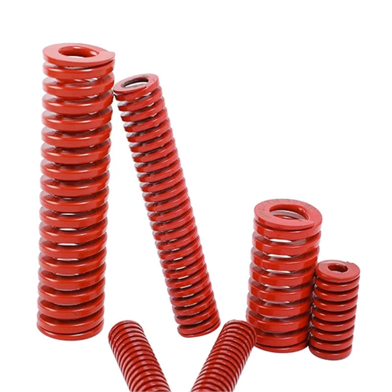Heavy Load Duty Compression Die Spring OD 8-50mm ID 4-25mm Long 15-450mm Red