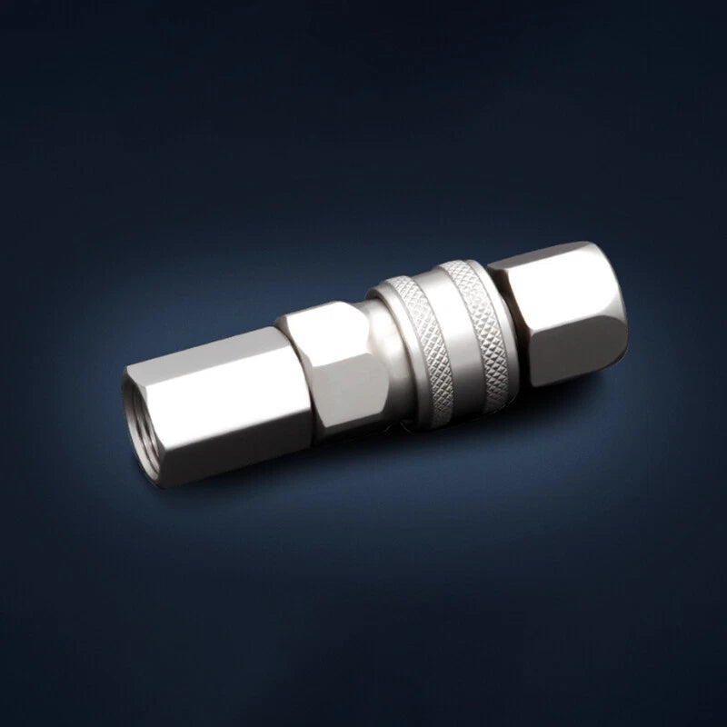 Pneumatic C-Type Quick Release Coupler Set — Self-Locking Air Hose Fitting Pair