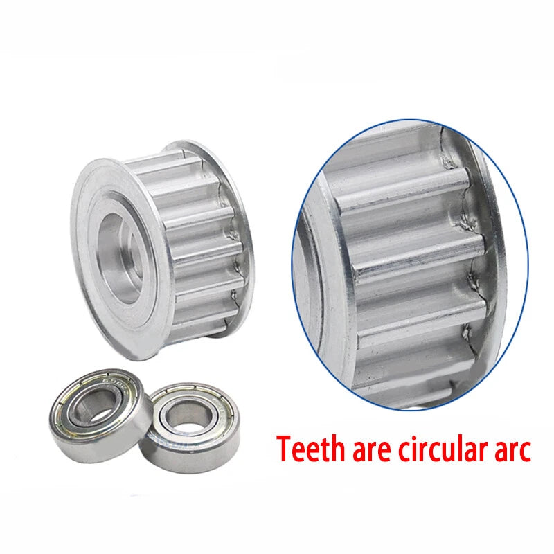 HTD-8M Timing Belt Smooth Tooth Idler Drive Pulley 15 16 20 24 25 30 Tooth