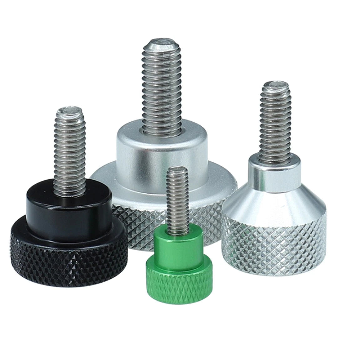 M10 Knurled Thumb Screws Aluminum + Stainlessl Hand Grip Knob Bolts High Type