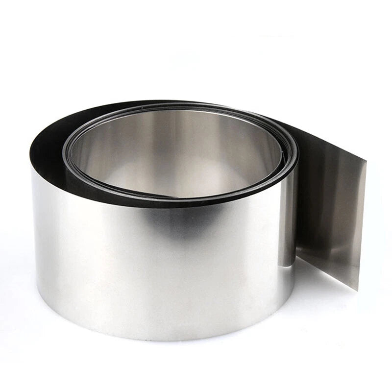 304 Stainless Steel Thin Plate Band Foil Sheet 0.05mm - 1mm Metal Strip Roll