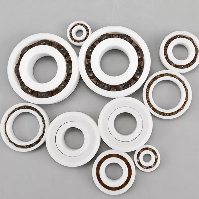 POM Plastic Bearing Deep Groove Ball Bearings RS/2RS Single/Double Sided Seal