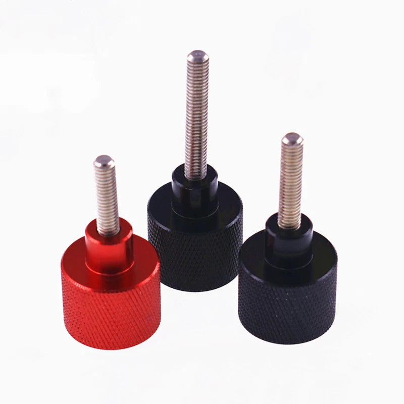 M8 Aluminum Alloy Knurled Thumb Screws Stainless Steel Hand Grip 10mm-100mm