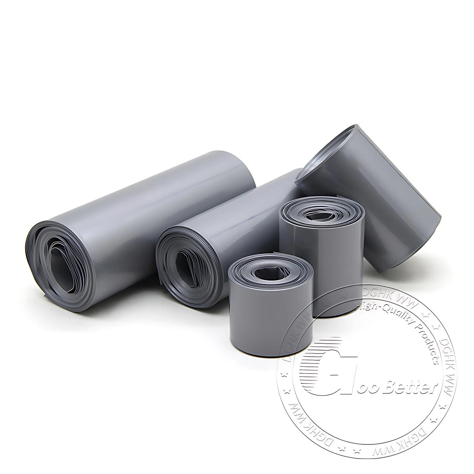 PVC Heat Shrink Tubing for RC Battery Packs — 17mm to 300mm Wide, Grey