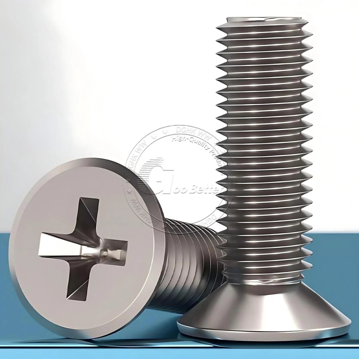 Titanium Phillips Flat Head Machine Screws — GR2 Countersunk, M2 to M8 - HomeDIYer