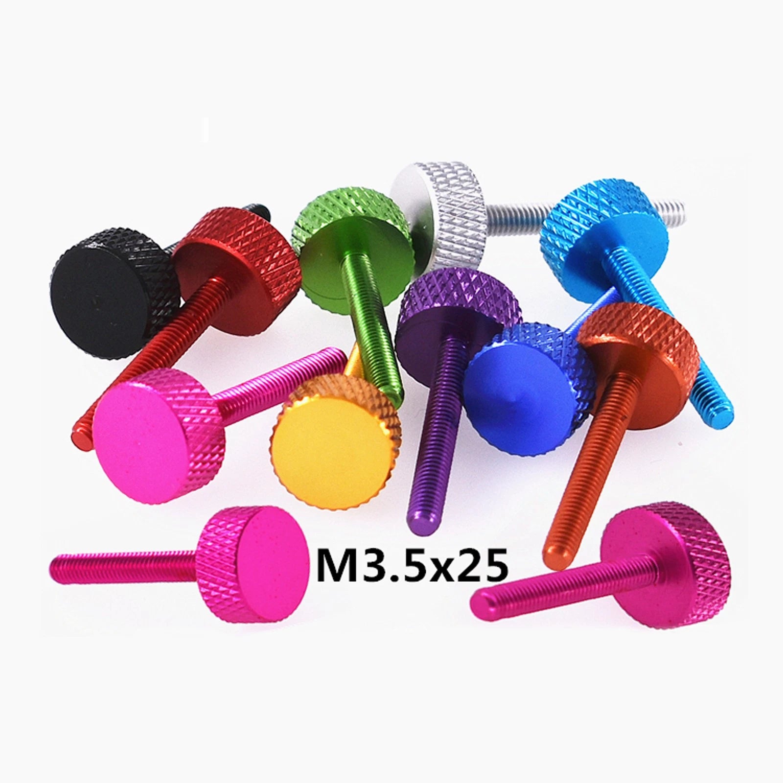 M3 / M3.5 Knurled Thumb Screws – Anodized Aluminum Alloy Round Knob Bolts