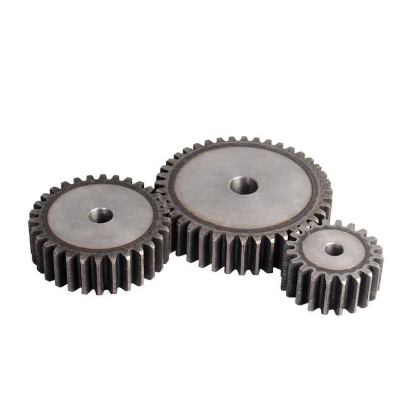 Spur Gears Pinion Gear 1.5/2.5/3/4/5 Mod Transmission Gears 45# Steel Flat Gears