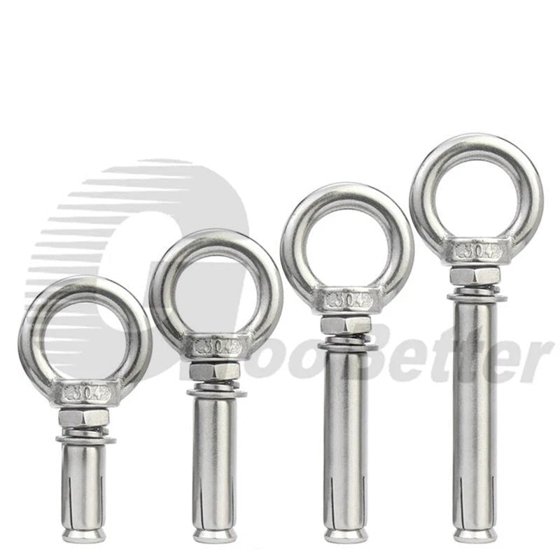 M6 - M20 Stainless Steel Closed Hook Eye Bolt Shield Anchor Expansion Bolt - HomeDIYer