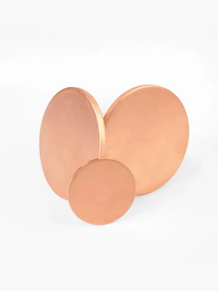 Solid Pure Copper Disc Blank Cut Round Sheet Plate Thick 0.5-3mm Dia 10mm-200mm - HomeDIYer
