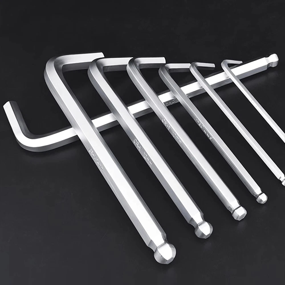 Hexagon Key Hex Long Arm Ball End Wrench 1.5-19mm Allen Wrench L Shape Allen Key