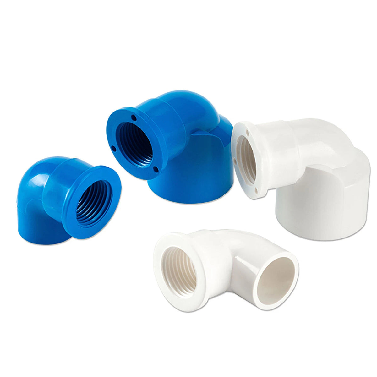 PVC Water Supply Pipe BSP Threaded Fittings Adapter Joint 1 2"- 4" BSP- 4Color