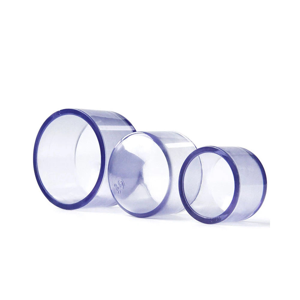PVC Clear Pipe End Cap φ20mm~φ90mm Water Pipe Plug Cover Supply Pipe Fittings