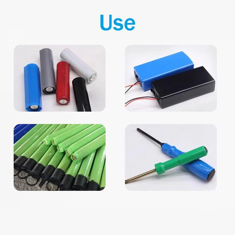 PVC Heat Shrink Tubing for Battery Wraps & Wire Insulation – 160mm to 235mm, Multiple Colors & Lengths - HomeDIYer