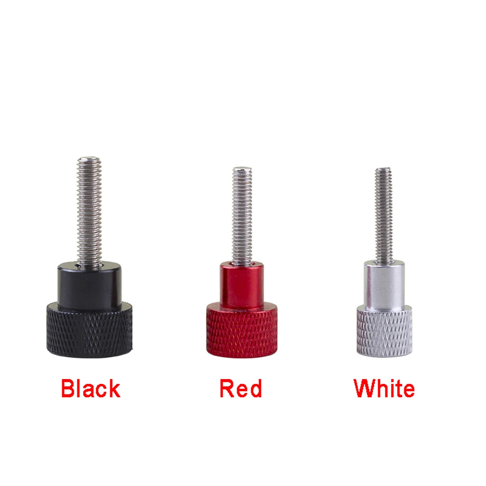 M6*12~100mm Knurled Thumb Screws High Type Hand Grip Knob Bolts Aluminum Handle