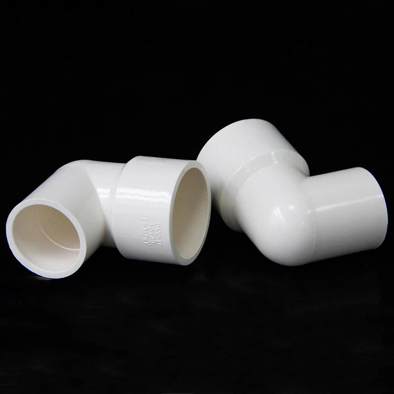 90° Degree PVC Reducing Elbow Adhesive Sleeve Pipe Fittings Aquarium Pond Tank