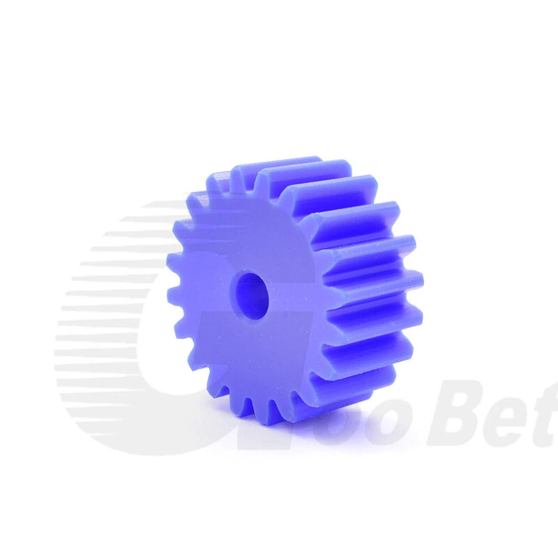 Module 3 Nylon Flat Gear Spur Gear Plastic 12-60 Tooth Pinion Motor Gear Blue