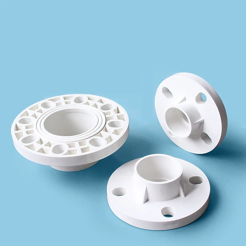 PVC Floor Flange Pipe Fitting Color Wall Mount Fittings Solvent Weld 20mm~200mm