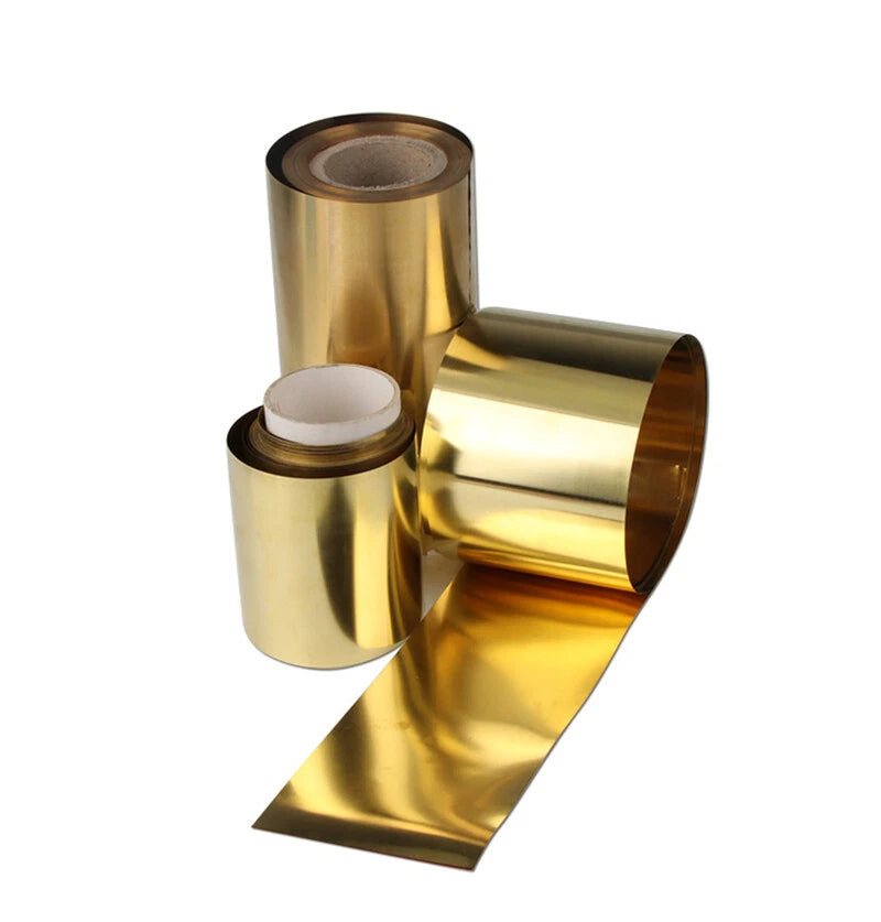 Brass Sheet Roll Metal Thin Foil Plate Pure Sheet Brass Coil Thicknes 0.02~0.5mm