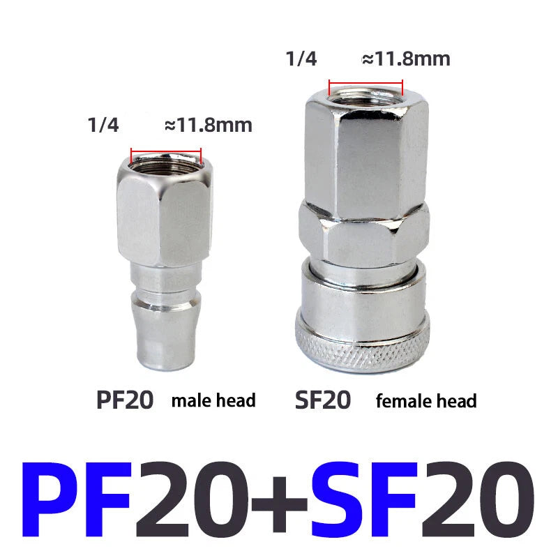 C-Type Self-Locking Air Line Quick Release Fittings — Hose Compressor Connectors