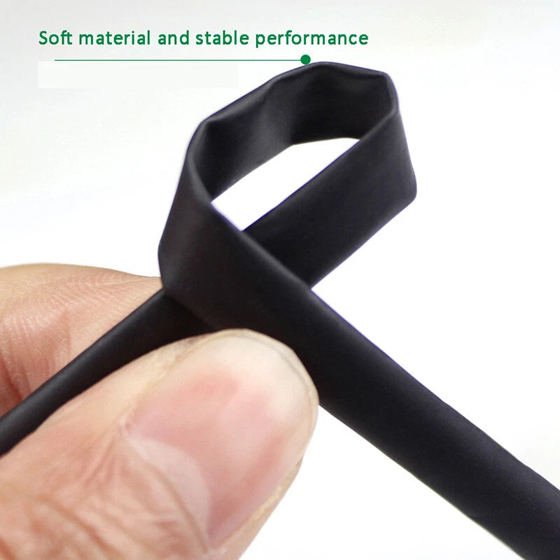 Black Heat Shrink Tubing 2:1 Ratio | 0.6mm–28mm | Electrical Cable Sleeving