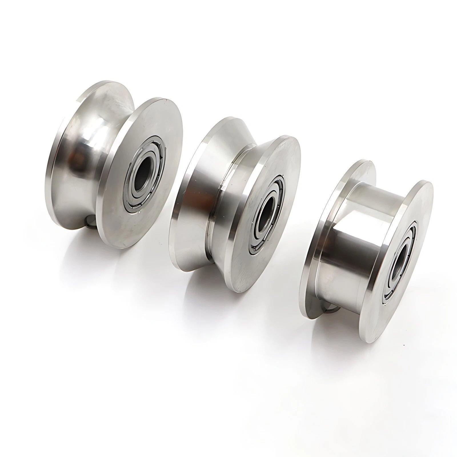 U/V/H Groove Pulley Wheel with Bearing OD 34mm-68mm for Rope or Wire Gym Pulley