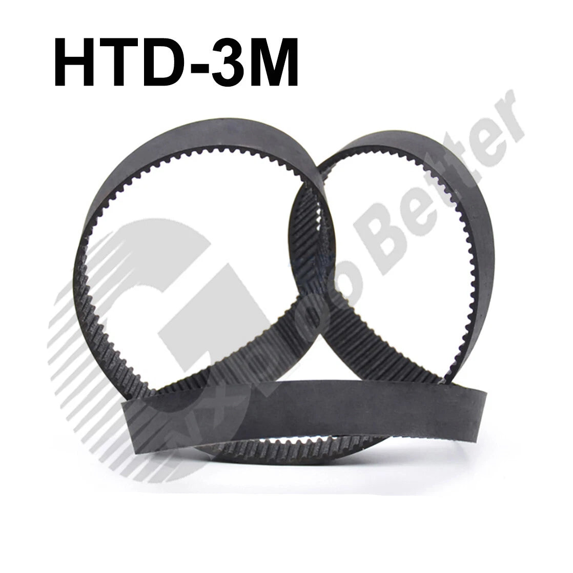 3M Timing Belt 10mm Wide Closed Loop Synchronous Belt – 90mm to 399mm