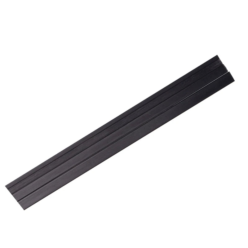 Carbon Fiber Square Tube with Round Hole — 200mm Hollow Pole, 1.7mm to 5mm OD