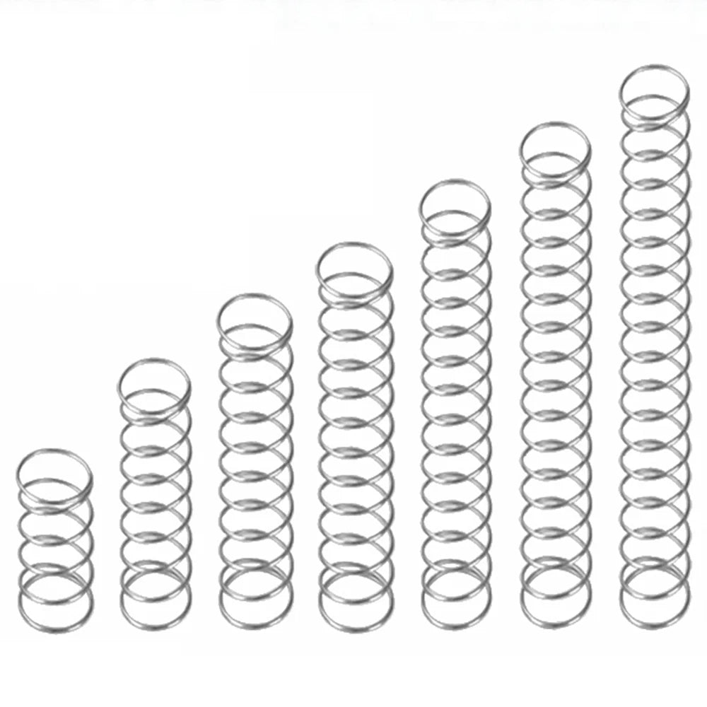 A2 Stainless Small Compression Spring 0.4/0.5/0.6mm Wire Pressure Coil Spring