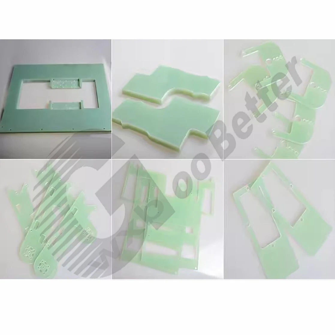 Epoxy Flat Plate Sheet FR-4 Thick=1~8mm Green FR-4 Epoxy Plate Fiberglass Sheet