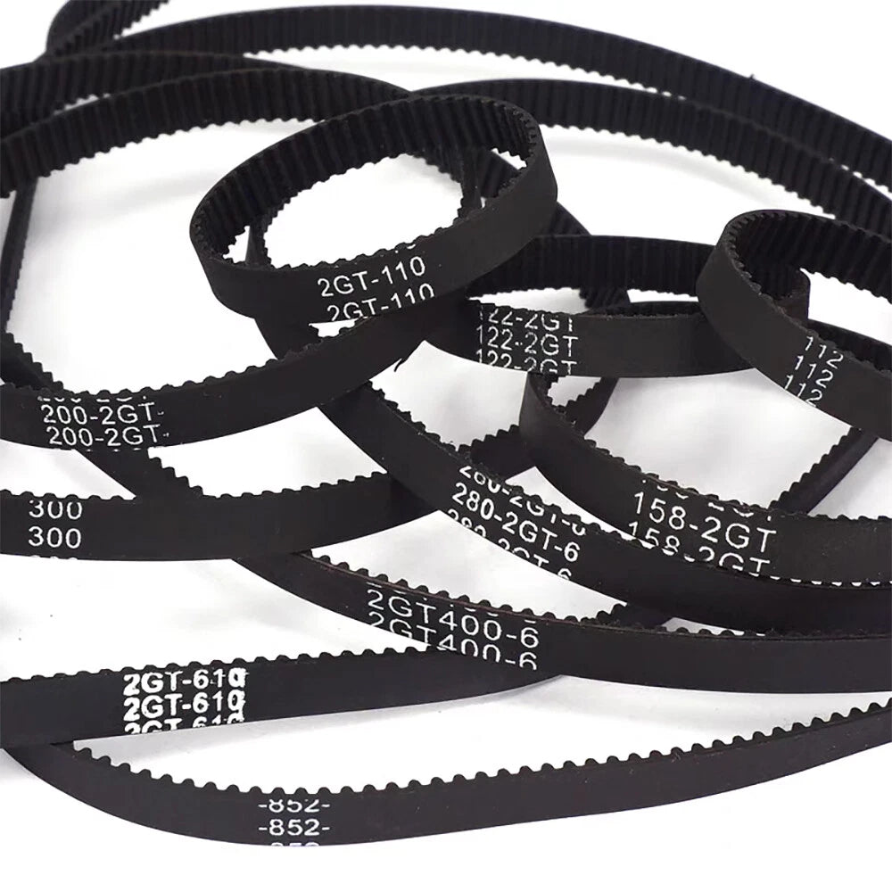 GT2 Closed Loop Timing Belt 6mm Width 2mm Pitch – 176mm to 228mm for 3D Printer