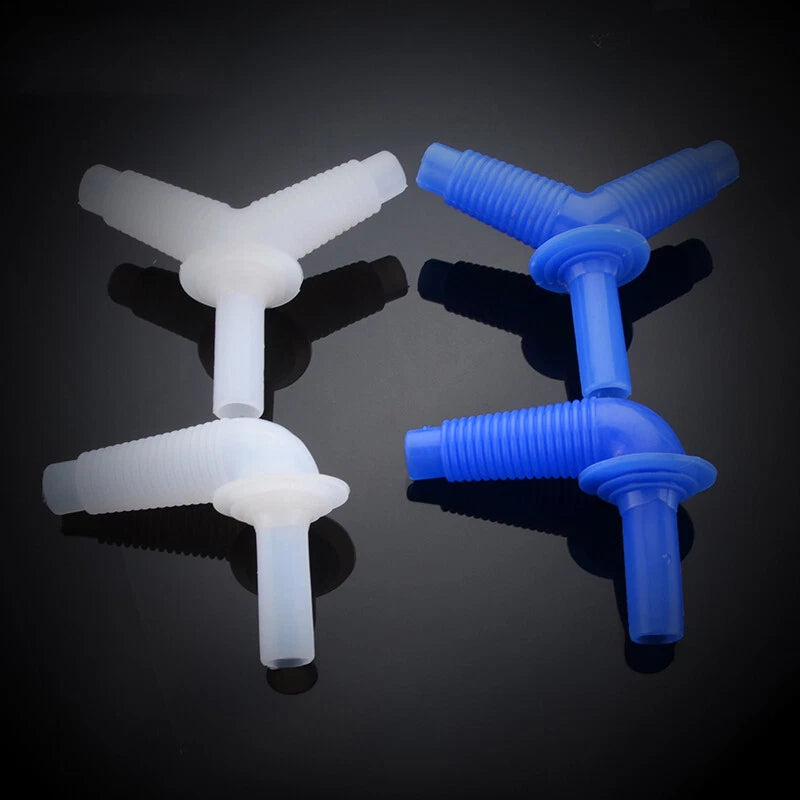 Washing Machine Drain Hose Connector — Y Splitter & Elbow Pipe Fitting Adapter