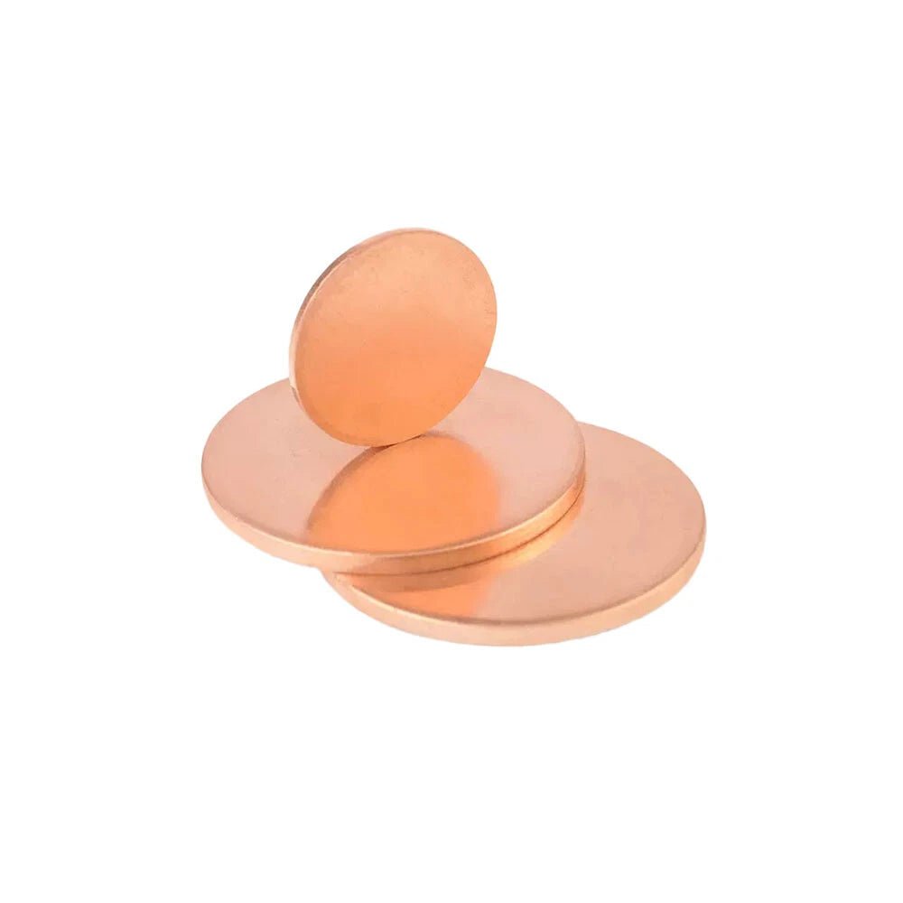 Solid Pure Copper Disc Blank Cut Round Sheet Plate Thick 0.5-3mm Dia 10mm-200mm - HomeDIYer