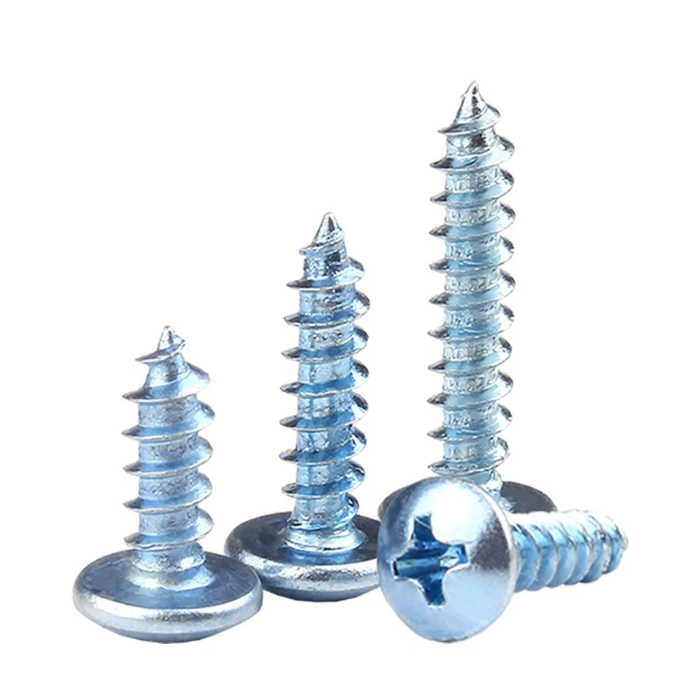 M3 M4 M5 M6 Pan Head Self Tapping Screws – Zinc Plated Carbon Steel