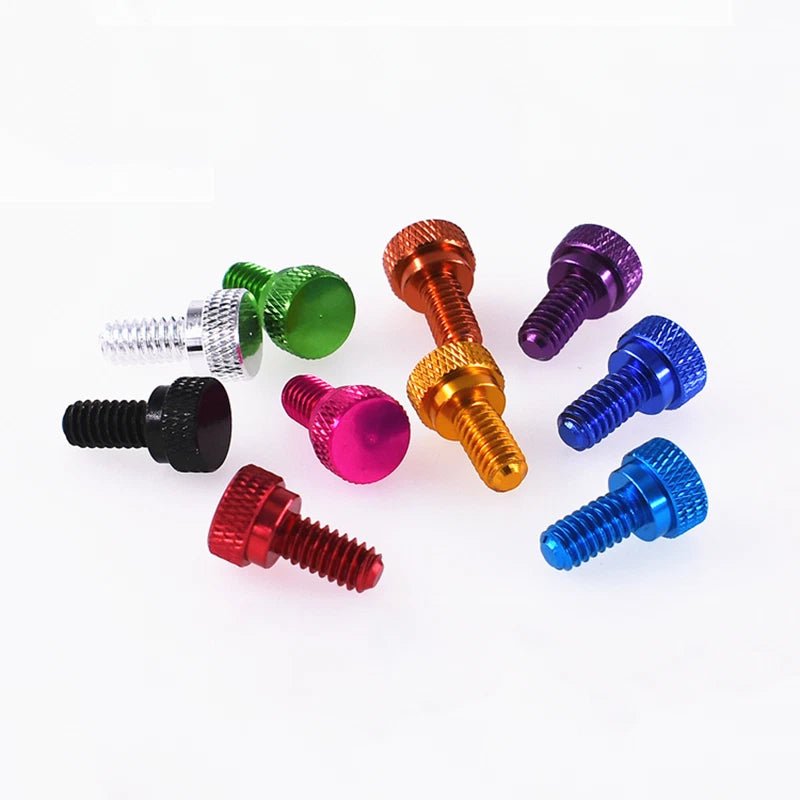 UNC 1/4 - 20 Aluminum Alloy Knurled Thumb Screws – High - Type Hand Grip Knob Bolts - HomeDIYer