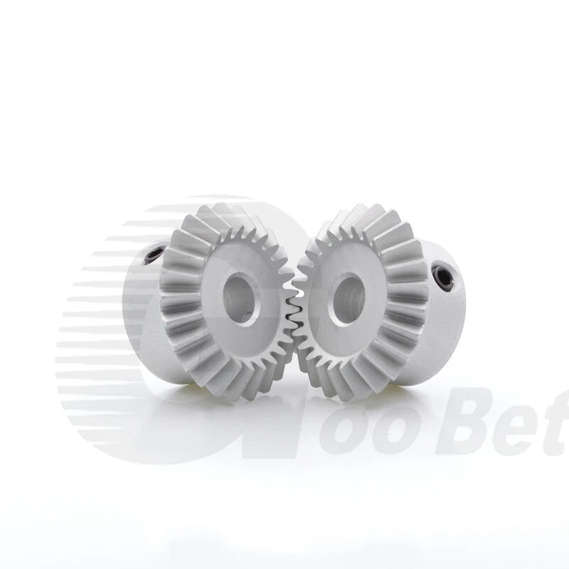 Bevel Gear Set Module 1 Aluminium 1:1 Pairing 15 - 30 Tooth Miter Gear Precision