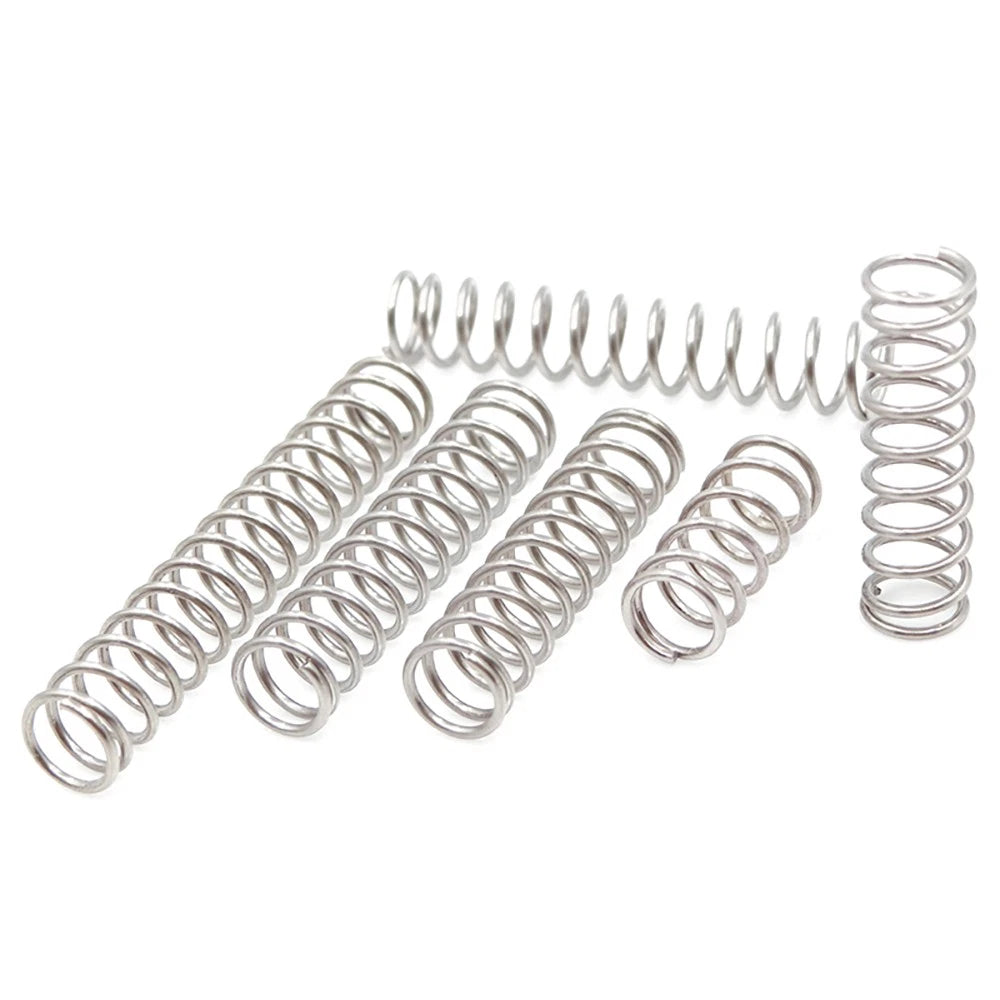 Stainless Steel Compression Spring, 1.6mm Wire, 10mm-50mm Length, Spiral Spring