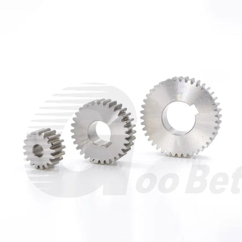 Spur Gear Stainless Steel Module 1 1.5 2 Motor Pinion 12 to 100 Tooth Flat Gear