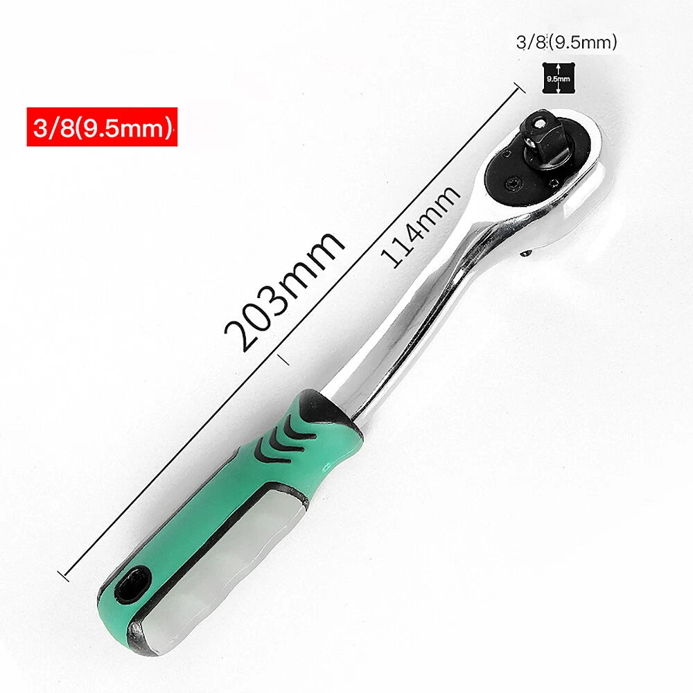 3/8" 6mm-24mm Hex Socket Drive Screwdriver Drill Set Ratchet Wrench Adapter Rod