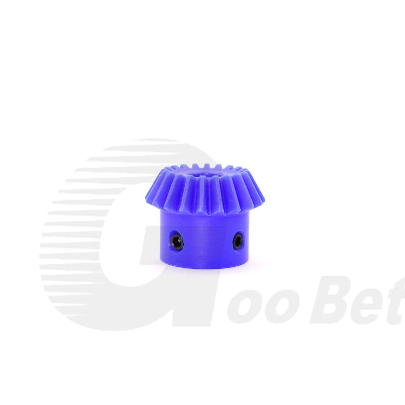 Module 1.5 Straight Bevel Gear Nylon 15 - 40 Tooth 1:2 Pairing 6-20mm Bore Blue