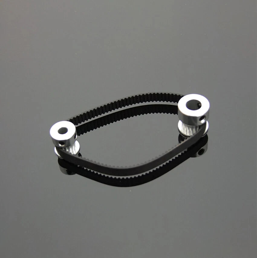 2GT Timing Belt Pulley 16T - 60T 2GT Transmission Belts 140-1220mm For CNC Motor