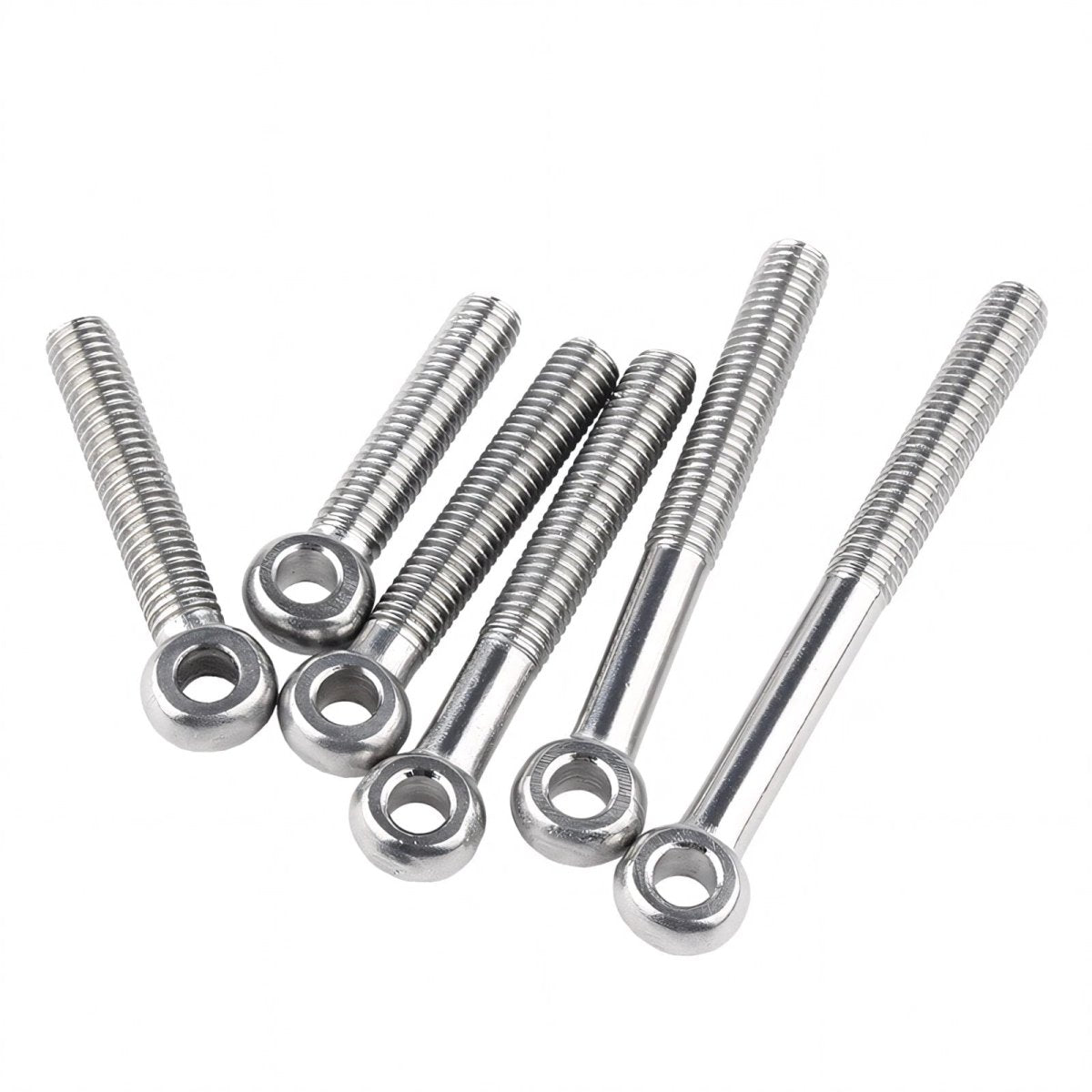 M5 M6 Stainless Steel Eye Bolts — A2 304 Threaded Ring Eyelet Screws for Catenary Wire & Hanging - HomeDIYer