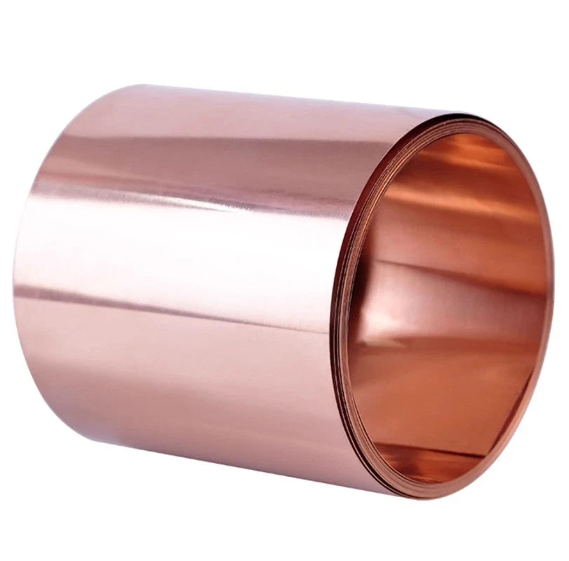 Pure Purple Copper Sheet Roll Strip Metal Foil Thick 01-1mm Width 50-400mm